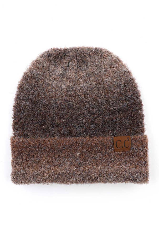Hana - Wholesale Beanie - Women's - C.C Multi Color Ombre Mohair Cuff Beanie21