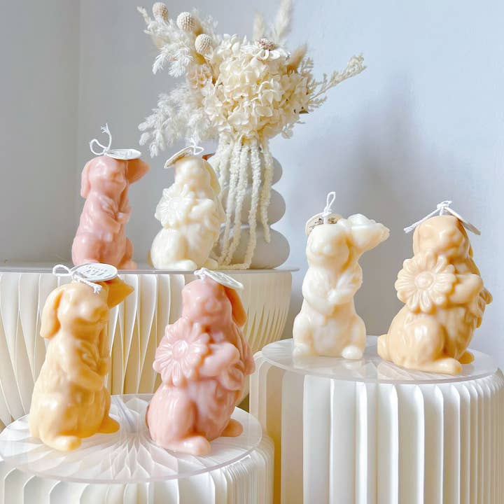 Flower Bunny Doftande Soja Ljus för wholesale av LMJ Candles