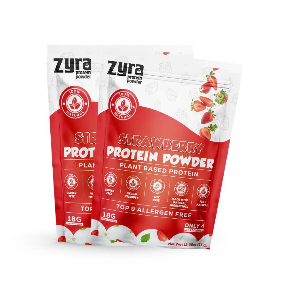 Zyra Protein - Wholesale Protein/Superfood Powder - Zyra Vegan Strawberry Protein Powder | Organic & Gluten Free1