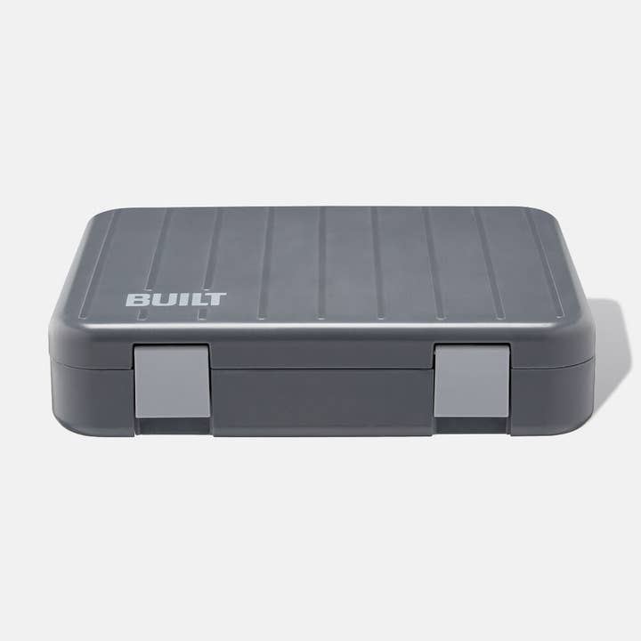 Built NY - Vente Sac/boîte repas - Boîte à lunch intégrée avec ustensiles - Gris froid2