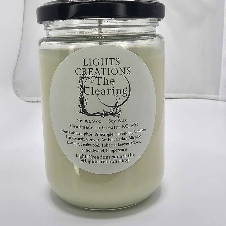Lights Creations - Wholesale Jar/Filled Candle - The Clearing Soy Wax Candle3