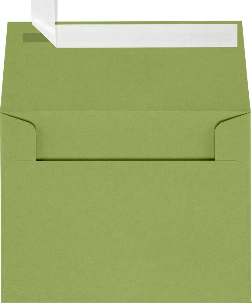 JAM PAPER - Vente Enveloppe - Enveloppes JAM A2, Vert Avocat, Peler & Presser, 50/PQT0