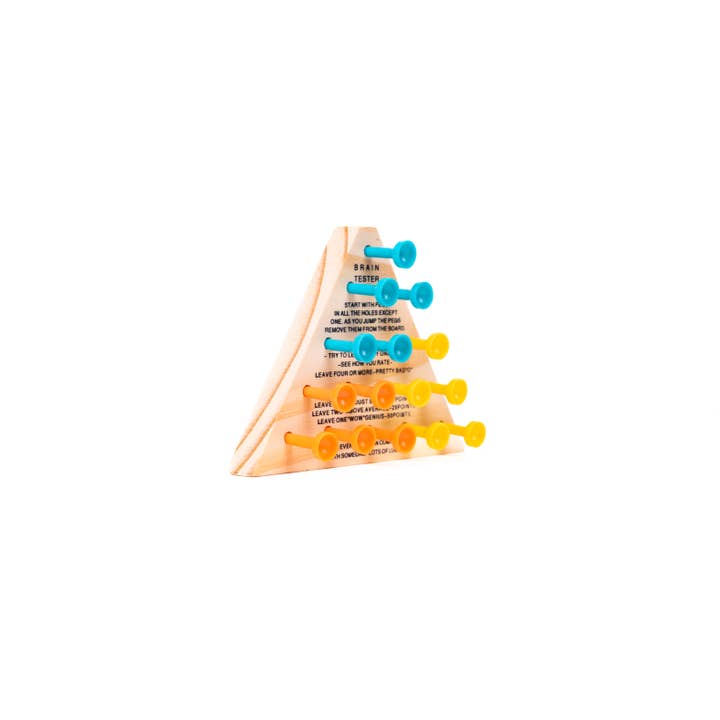Toysmith - Wholesale Brain Game - Kids - Neato! Classic Wooden Peg Game, Travel Size- Retro Classic