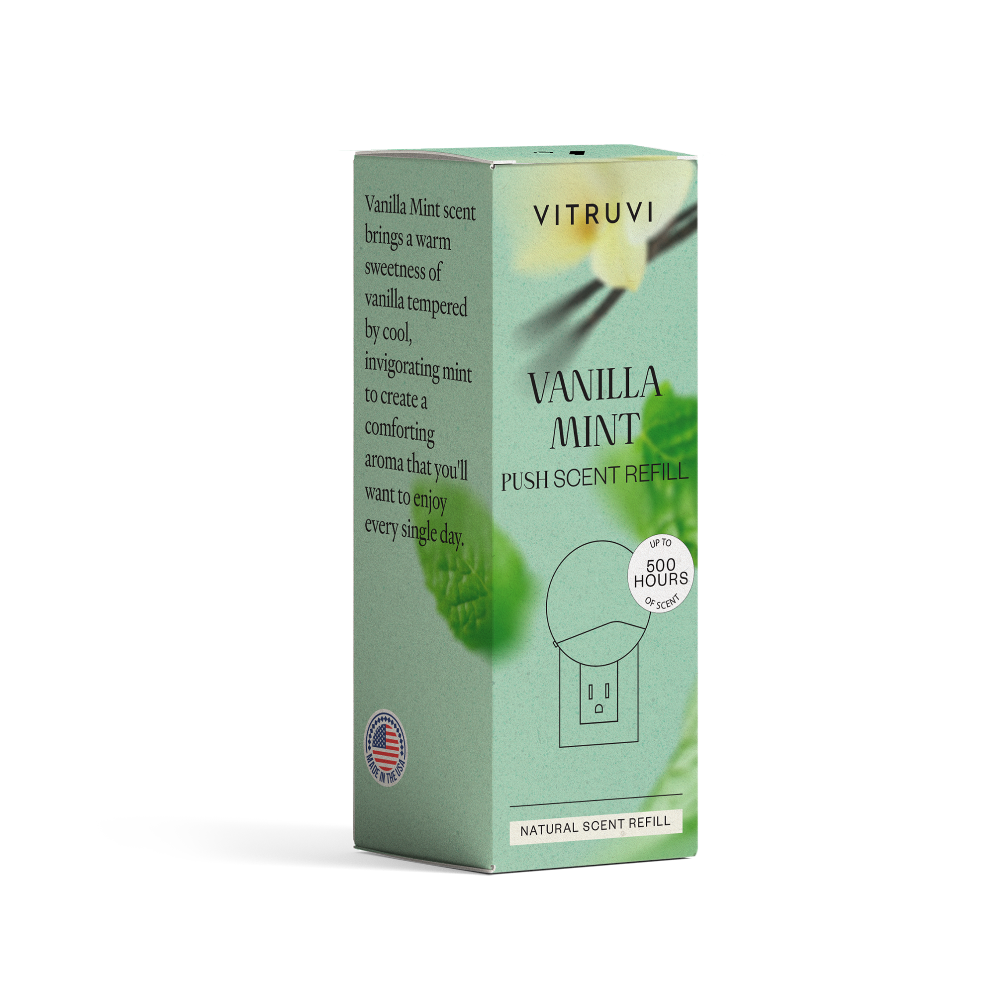 Vitruvi - Wholesale Diffuser Fragrance Refill - Vanilla Mint Push Scent Refill1