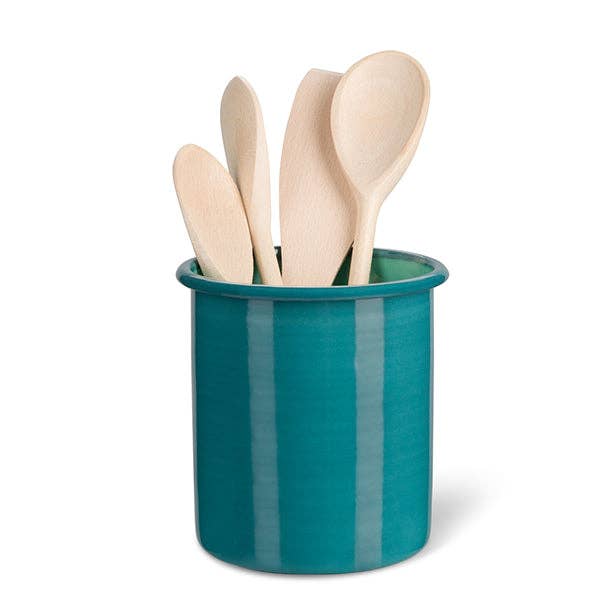 Porta-Utensílio Tall Esmalte em Azul Gasolino/Eau De Nil por atacado de BRITISH COLOUR STANDARD - Europe