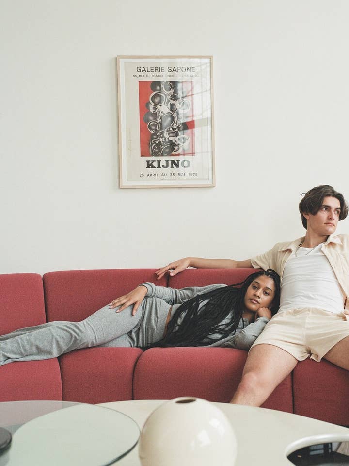 'Henley' Long Set - Ash for wholesale by Tissu Quotidien