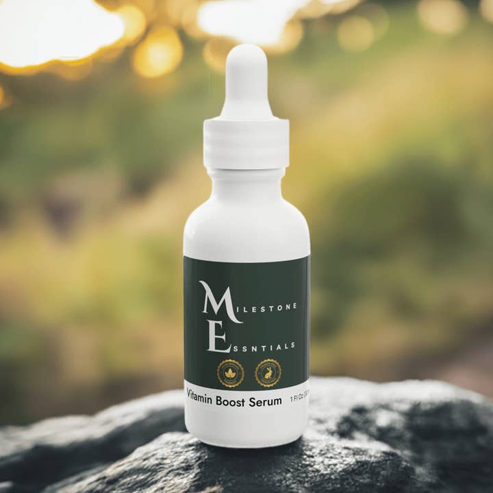 100% Vegansk Vitamin Boost Serum - 1 fl. oz for engroshandel hos Milestone Essentials