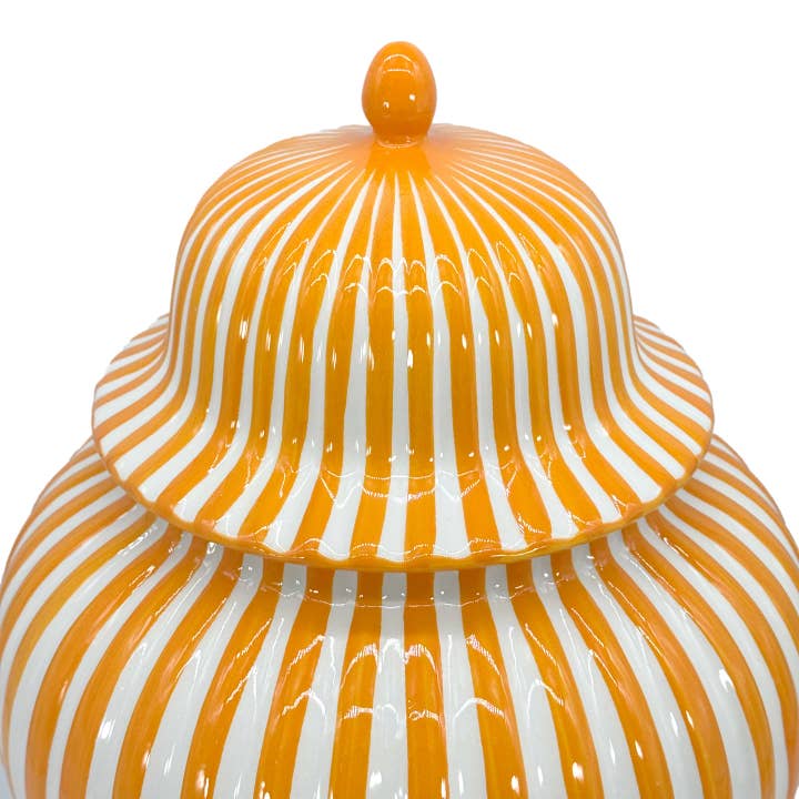 Galt International Company - Vente Vases - Vase en céramique rayé Candy Cane 18"19