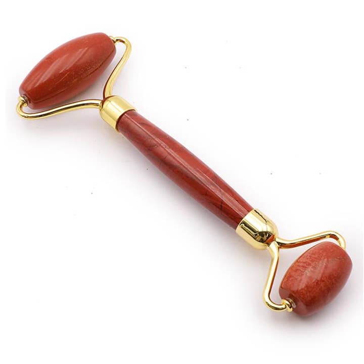 "CHI" massage rulle röd jaspis Sydafrika A för wholesale av La Boîte à Cailloux