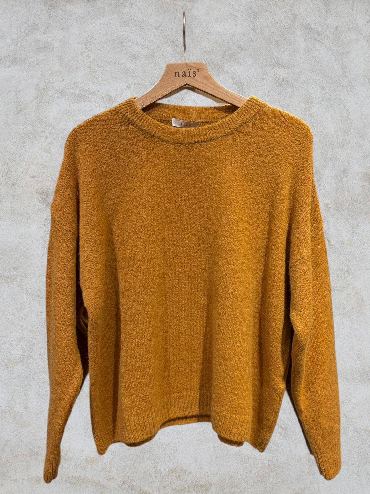 NAÏS PARIS - Wholesale Knit Sweater - Women's - Round neck long sleeve sweater in 30% superfine alpaca13