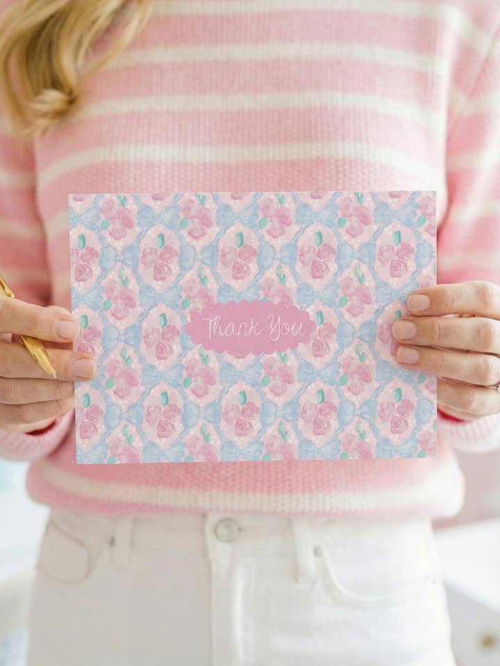 Rosengarten Dankeskarten für den Großhandel von Pearly Peach