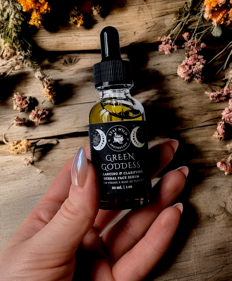 Stay Wild Apothecary - Wholesale Facial Serum/Concentrate - Green Goddess Clarifying Herbal Face Serum1