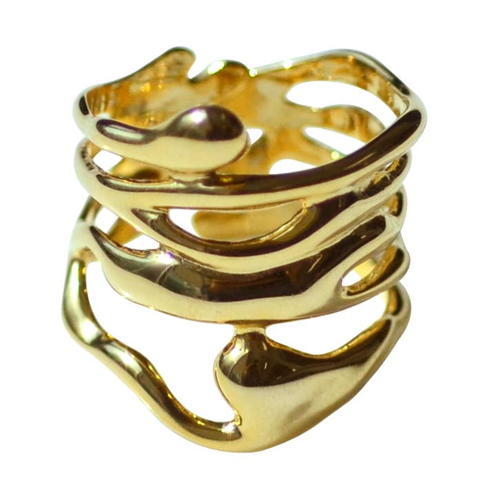 Artistic Wave Ring for wholesale by Artynkitsch