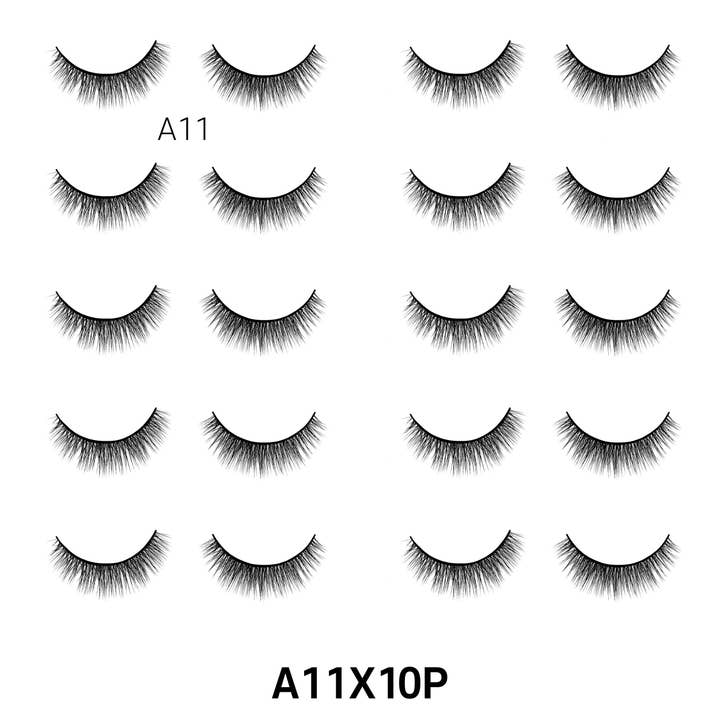 Laflare - Wholesale False/Fake Eyelashes - 3D FAUX MINK 10 PAIRS JUMBO PACK3