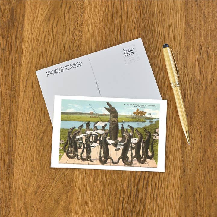 Found Image Press - Wholesale Postcard - Postcard LU-186 Alligator Chorus in New Orleans1