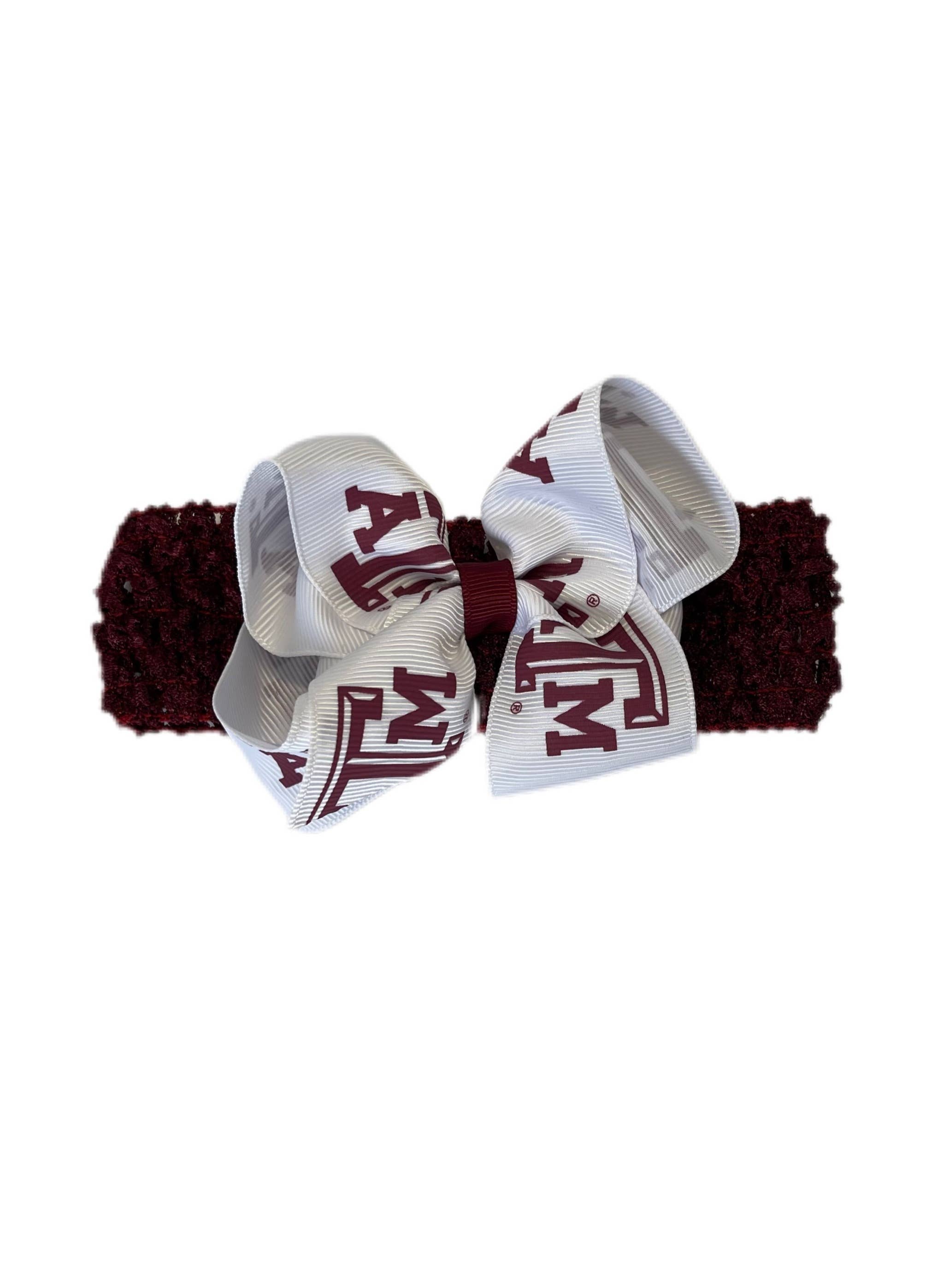 USA Licensed Bows and Accessories – wholesale Fashion headband – women's – Crochet Headband W/ Junior Bow #2620