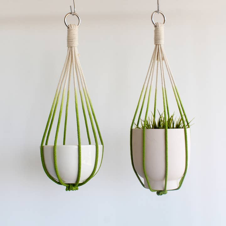 No Tassel Plant Hanger, Tassel Free Plant Hanger, Dip Dyed for wholesale by Freefille Market
