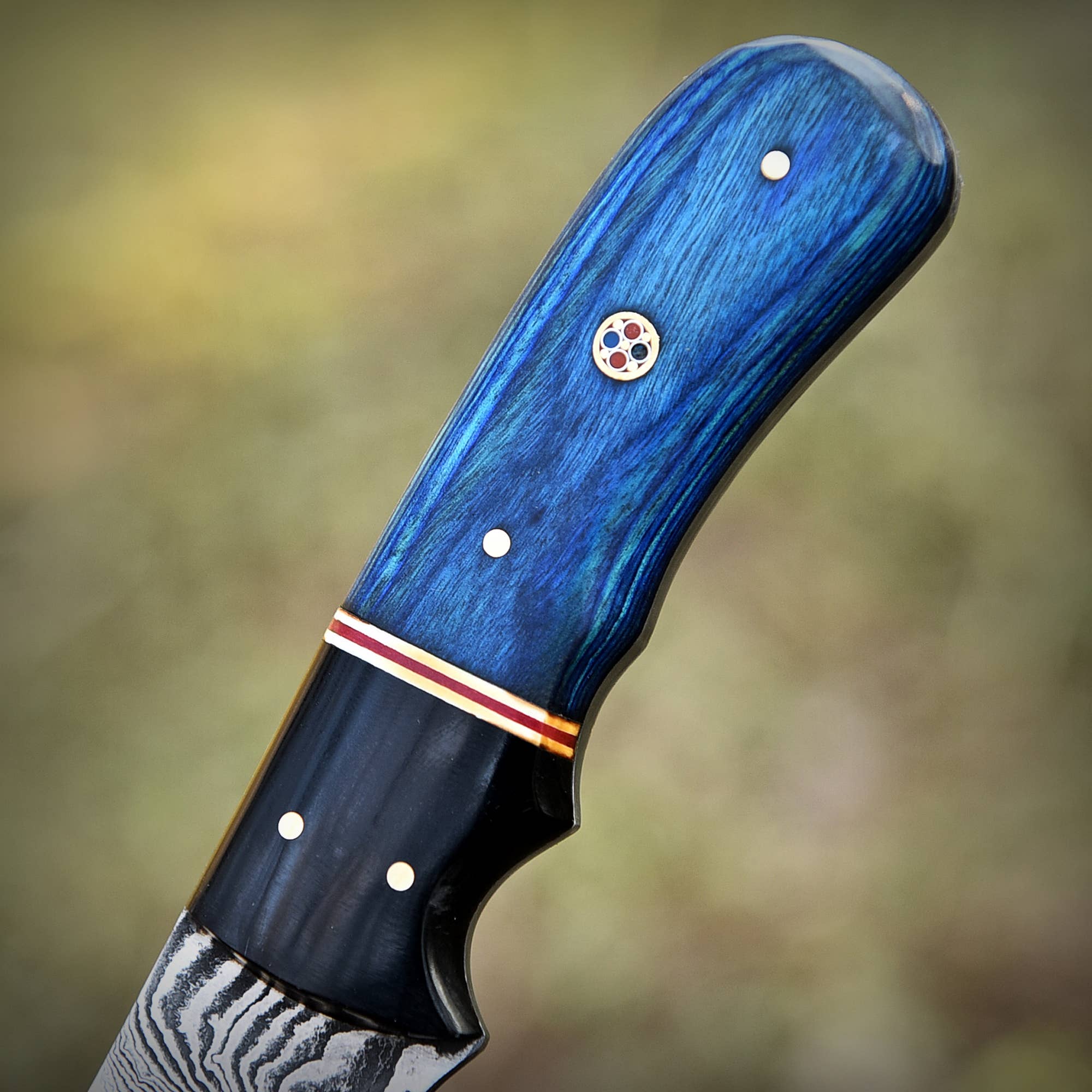 Deer Edge - Wholesale Pocket Knife/Holder - Damascus Steel Skinner knife for men - Outdoor Use3