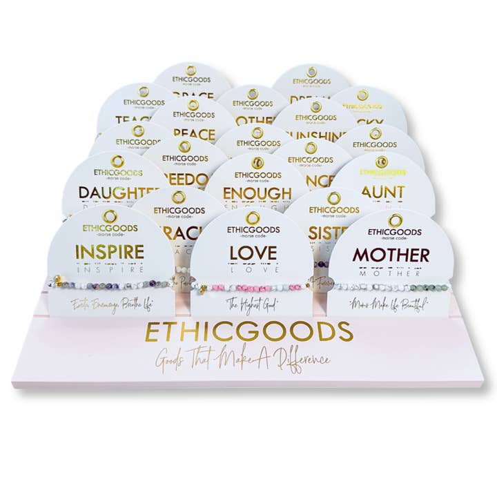 4mm Morsecode-Armband Starter-Set für den Großhandel von ETHICGOODS