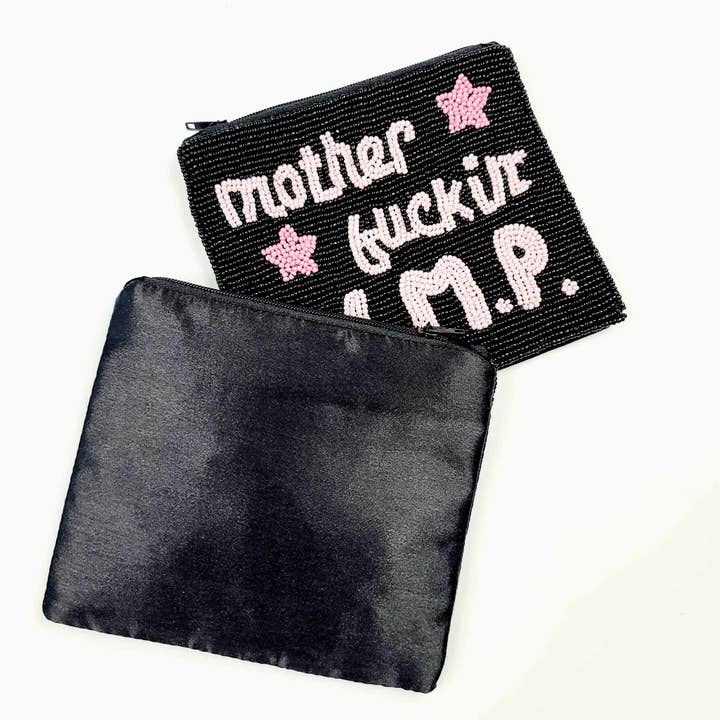 Mugsby - Wholesale Coin Purse - Women's - PIMP Beaded Coin Purse, Seed Bead Bag, Makeup Bag1