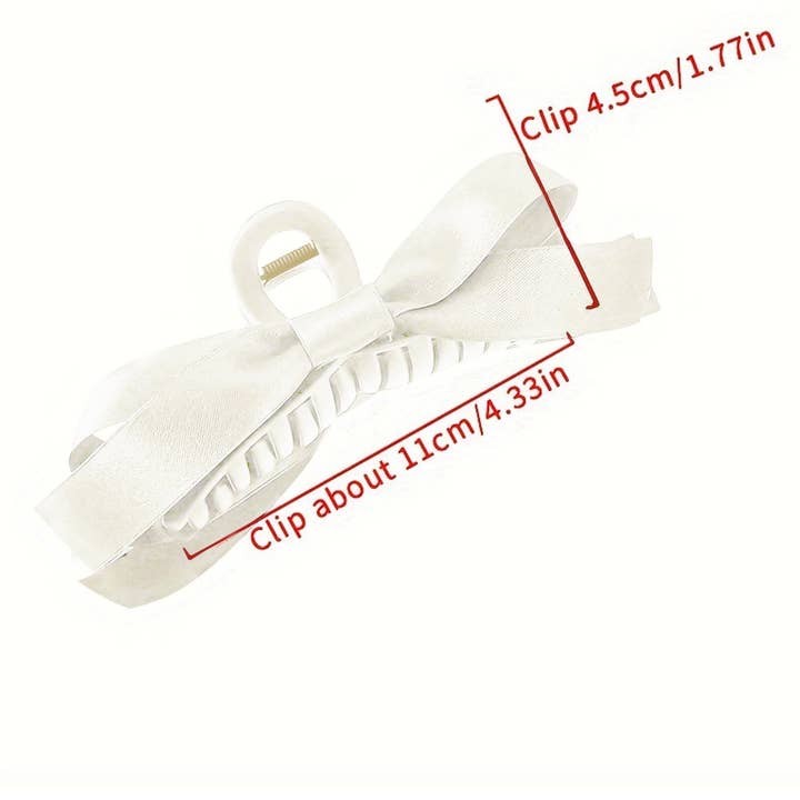 Lovesoft - Vendita all'ingrosso Fermaglio per capelli - Donna - Fermaglio per capelli grande con decorazione a fiocco in tinta unita8