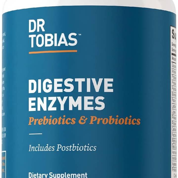 Dr. Tobias Digestive Enzymes with Probiotics, Prebiotics and Postbiotics Bromelain, Amylase, Lipase, for Better Digestion & Immune Function, 60 Capsules, 30 Servings (2 Daily) for wholesale by Natures Honest