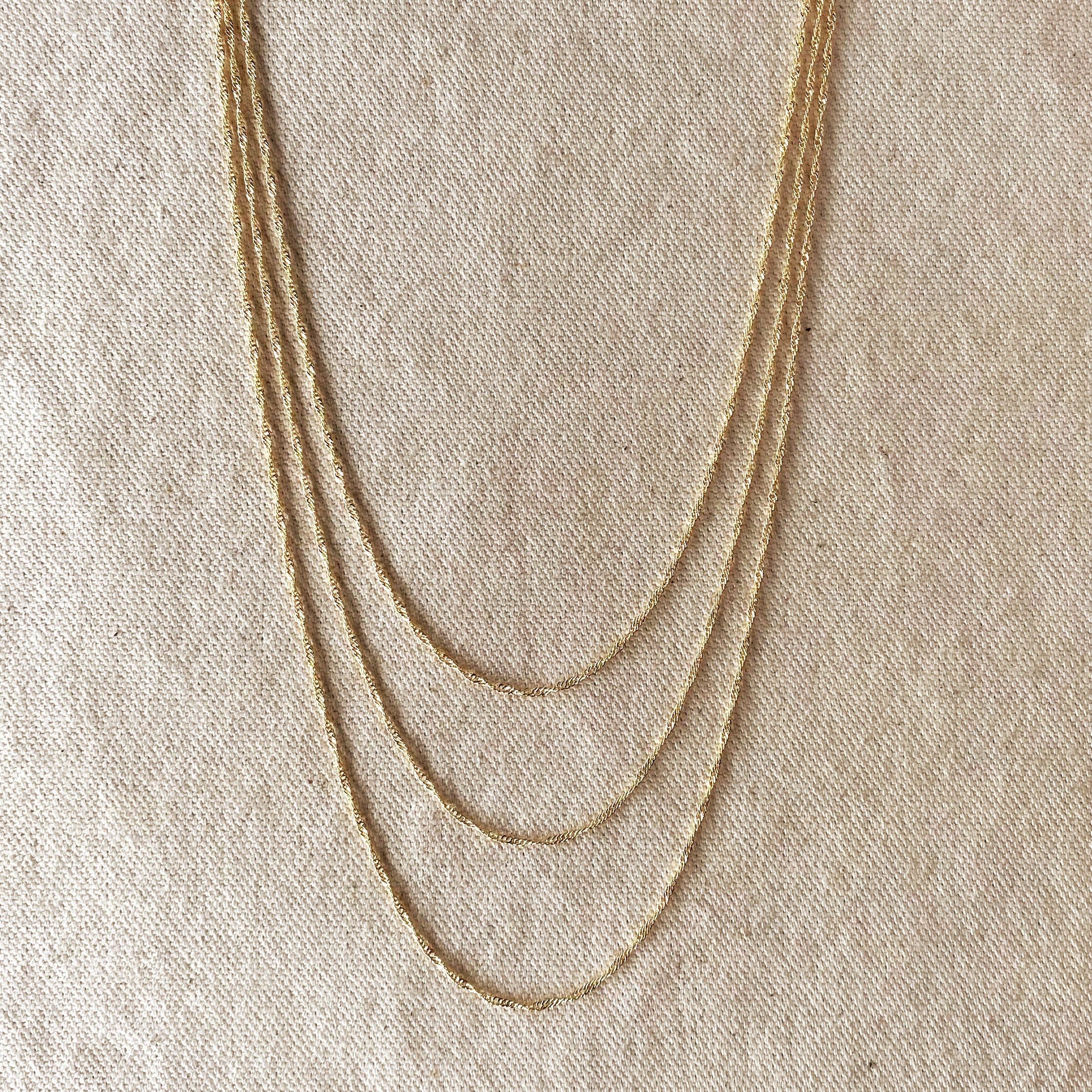 Honeycat Delicate Necklace Extender Set 2 inch, 4 inch, 6 inch or 1 inch, 3 inch, 5 inch in 24K Gold Plate, 18K Rose Gold Plate, or Silver 