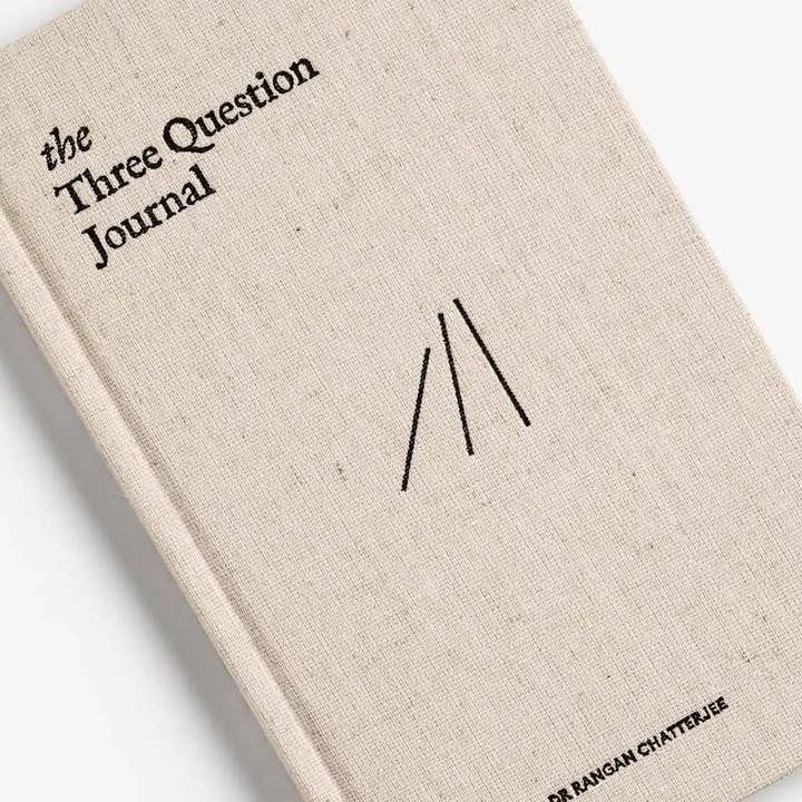 Intelligent Change - Wholesale Journal/Diary - The Three Question Journal Linen - Daily Guided Wellbeing1