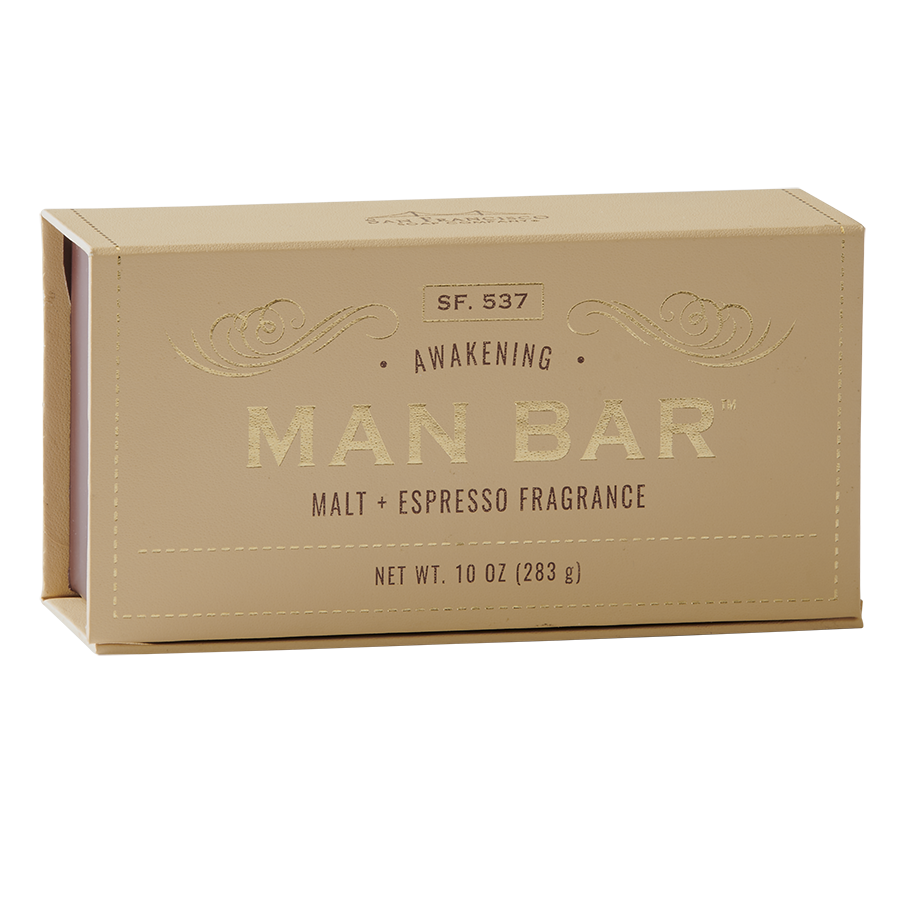 San Francisco Soap Company Man Bar 3-Piece Gift Set Featuring All New Scents: Coastal Driftwood, Peppered Patchouli, and Spiced Tobacco