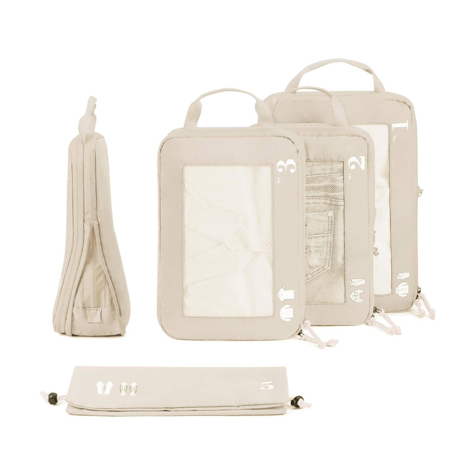 NARWEY INC - Wholesale Packing Cube - 5 Set Compression Packing Cubes for Suitcases Organiser Bags44