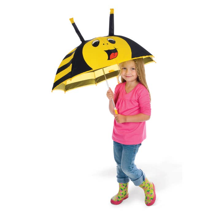 Toysmith - Wholesale Umbrella - Kids - Kids Umbrella Assortment, Frog, Bee, Ladybug