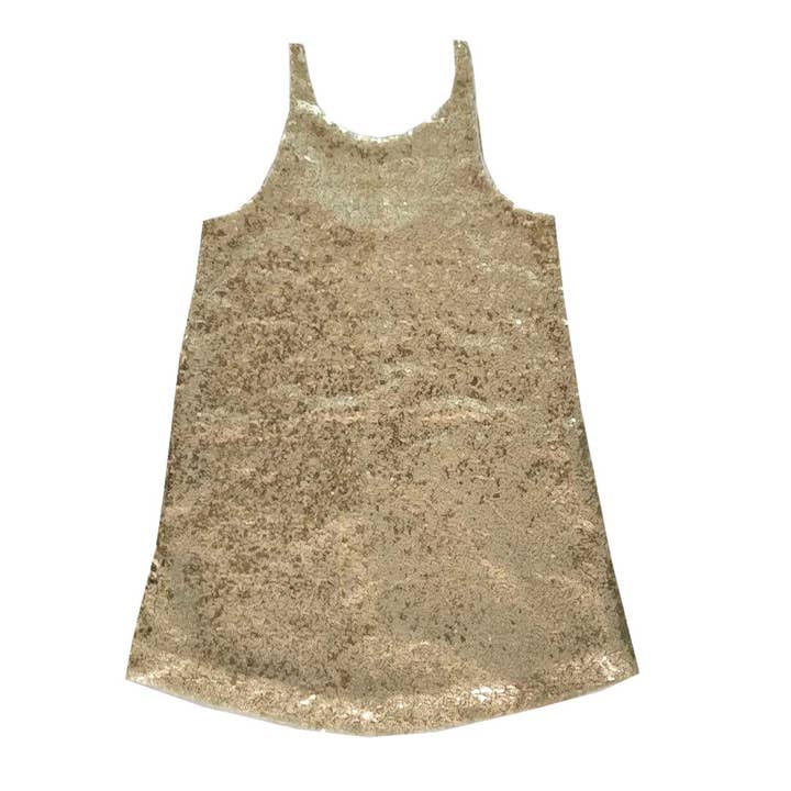 Robe Belen dorée pour la vente par Sophie Catalou