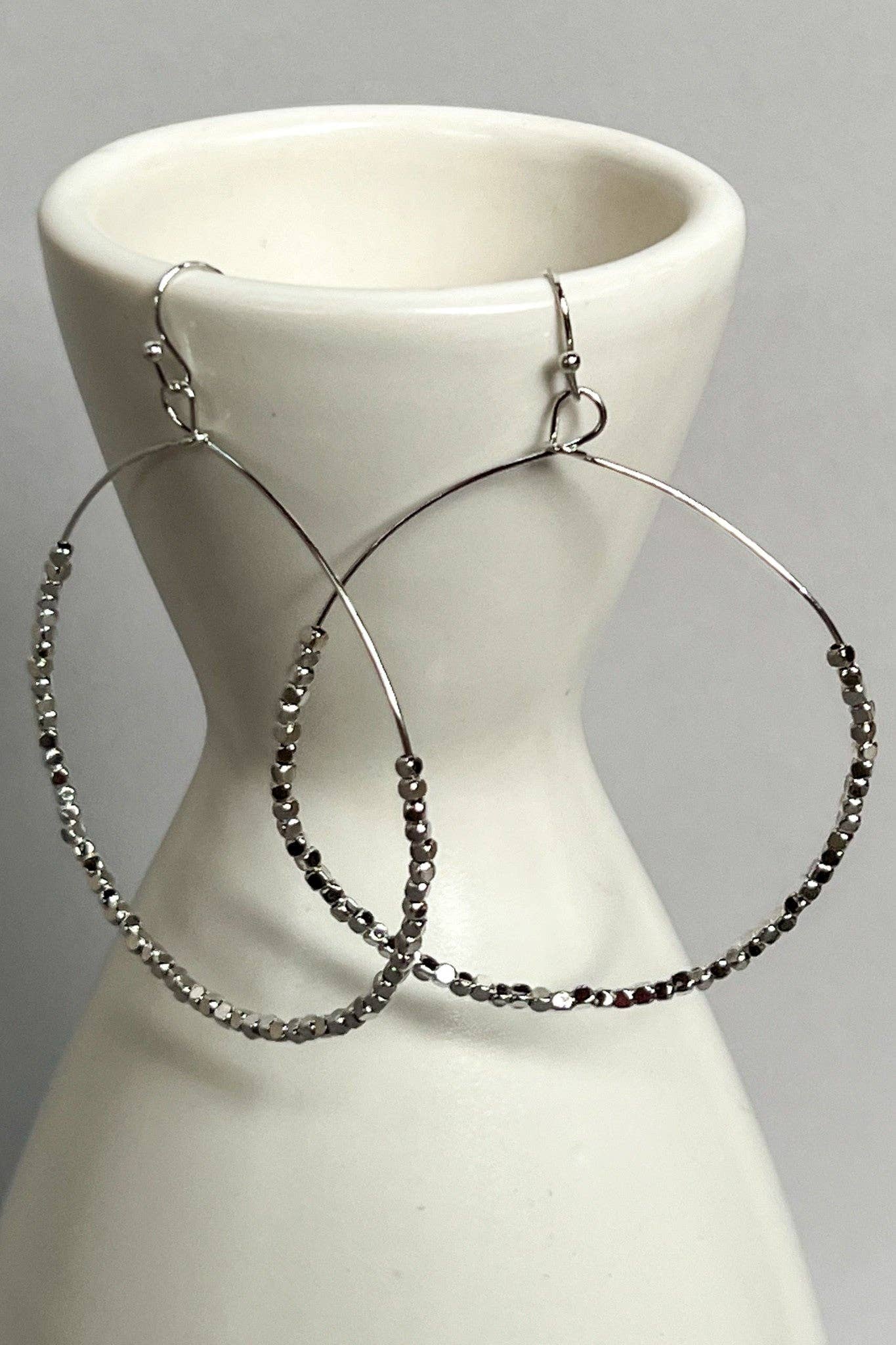 Dylan Designs - Vente Boucles d'oreilles pendantes - Boucles d'oreilles Elvera XL Argent2