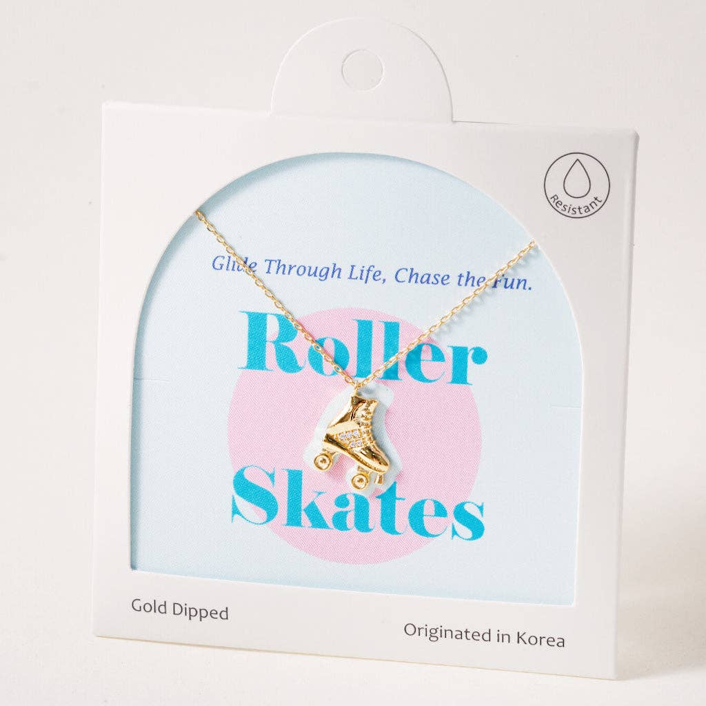 INKI STUDIO – wholesale Pendant/charm necklace – Roller Skates, Necklace0