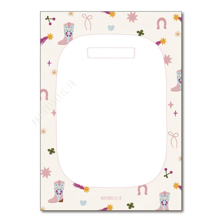 Bloc de notas ilustrado "suerte" para venta al por mayor de Papier Poetic