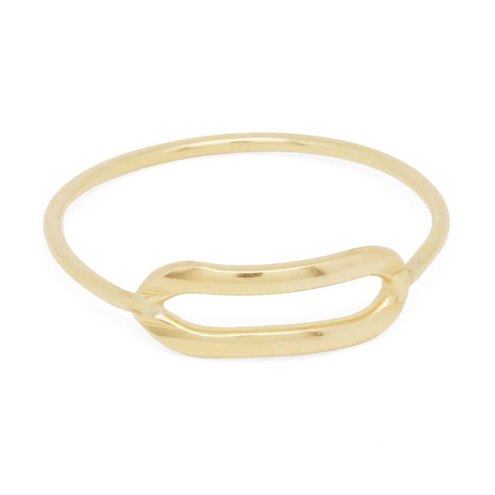 Krystal Link Ring for wholesale by Agapantha Jewelry