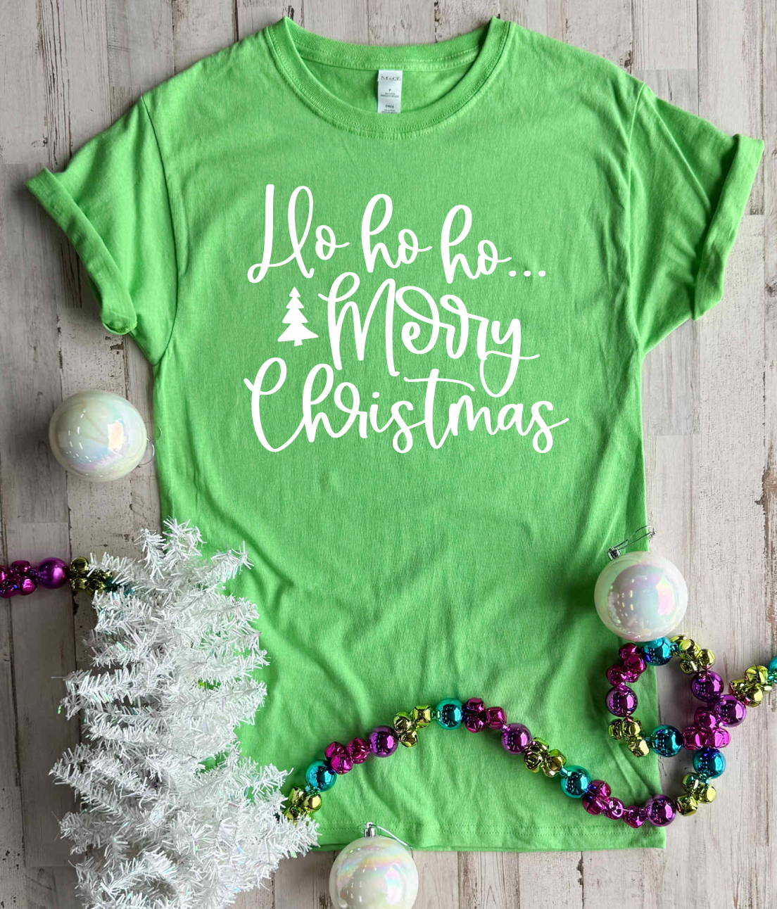 Alabama Threads - Vente T-shirt sérigraphié – femme - Ho Ho Ho Ho Joyeux Noël T-shirt1