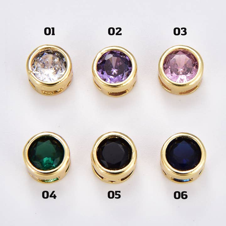 Cubic Zirconia Micro Pave Round Gold-Filled Pendant for wholesale by Beads Creation