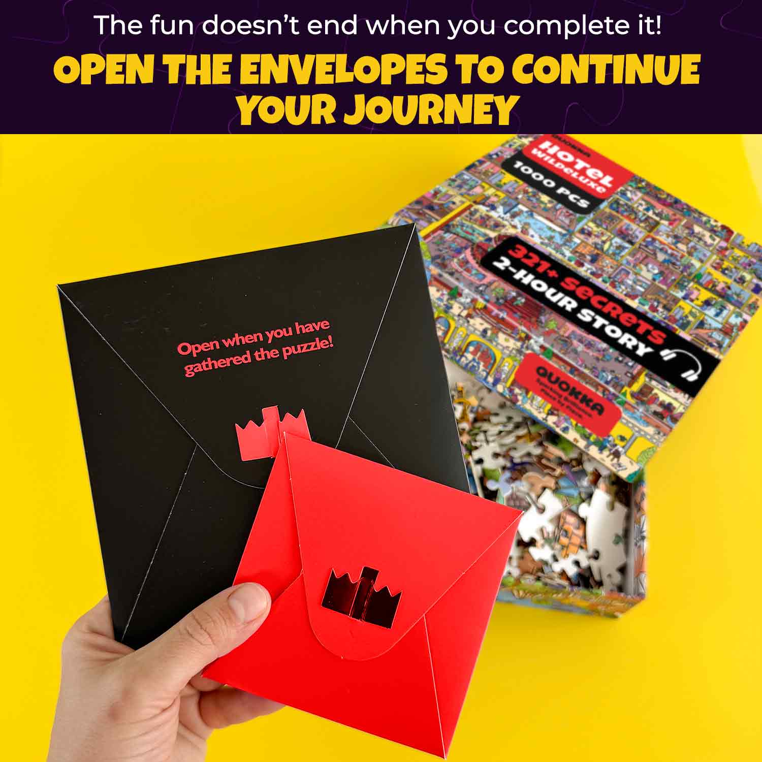 QUOKKA - Wholesale Puzzle - Adult - 1000 Pcs Puzzle for Adults with Hidden Tasks | Wildeluxe4