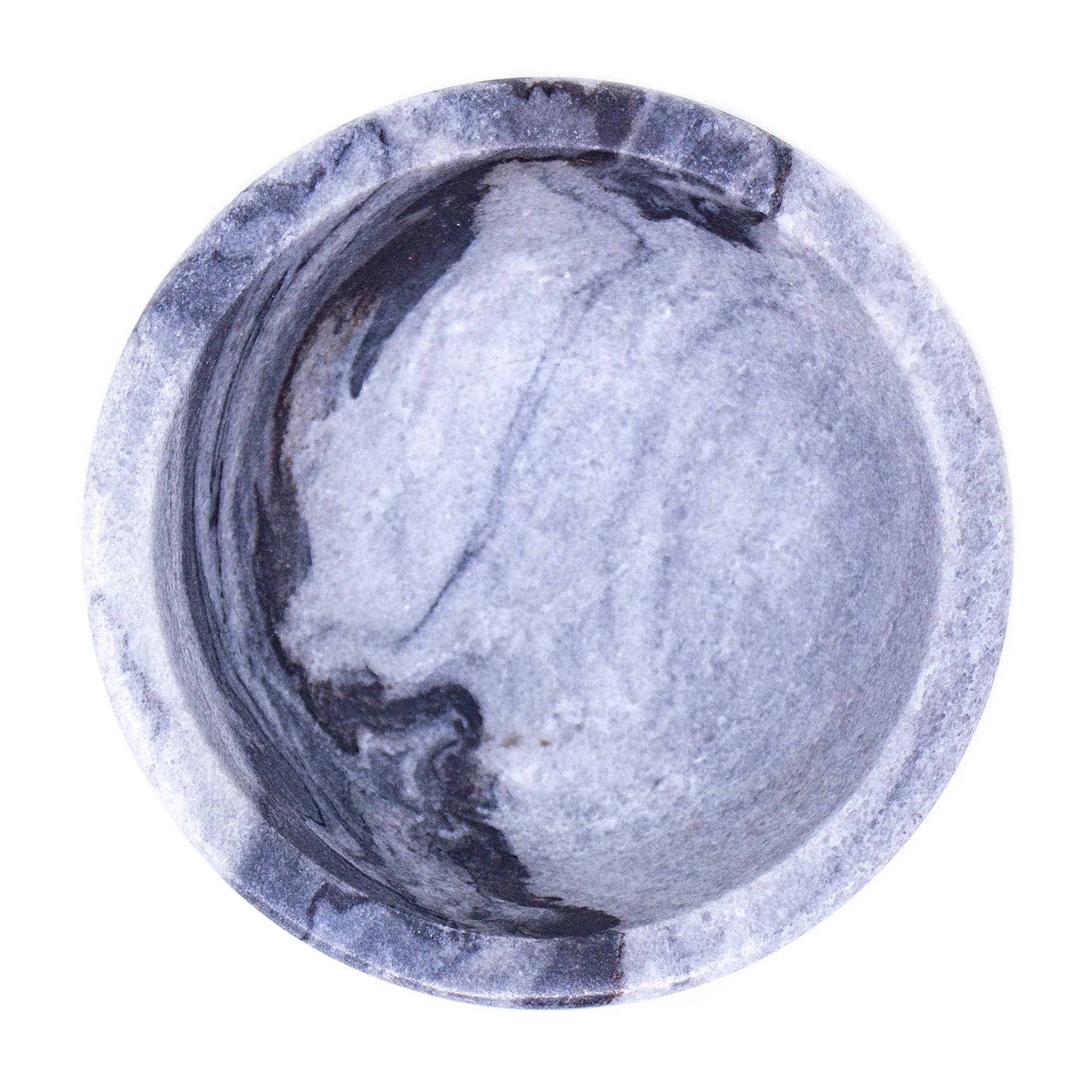 Global Crafts - Wholesale Decorative Plate/Dish/Bowl - Handmade Marble Bowl, Grey2