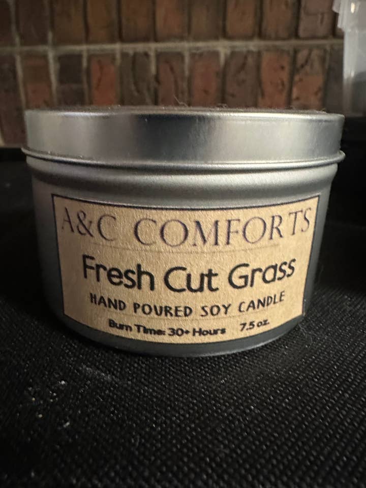 Fresh Cut Grass | 7.5 oz | Soy Wax Candle | Cotton Wick for wholesale by A & C Comforts
