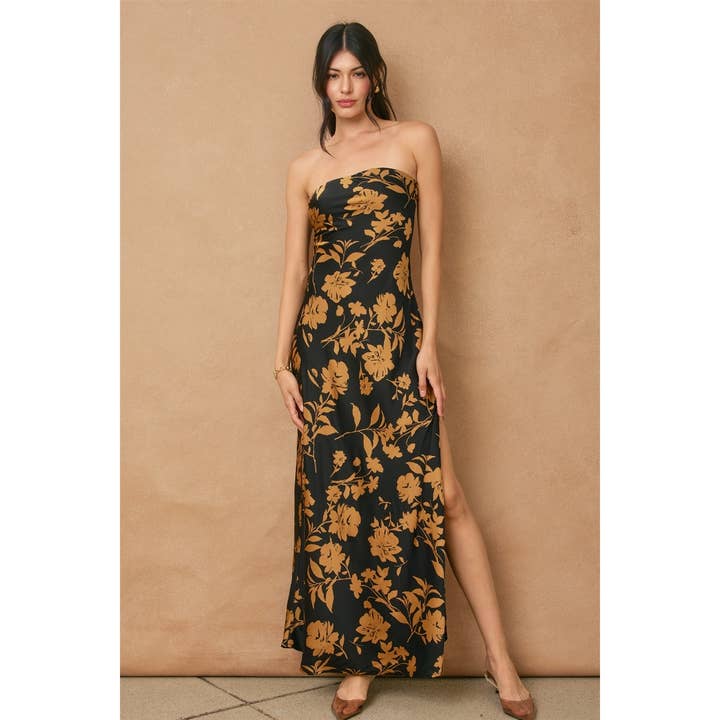 Undeniable Icon Strapless Bias Cut Maxi Dress for wholesale by Dress Forum