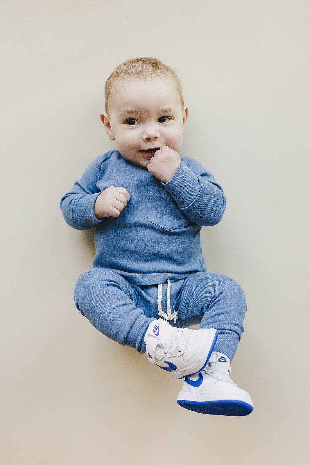 Lucky Panda Kids - Venta al por mayor Conjuntos de ropa cómoda - Niños - Conjunto de descanso | Azul océano4