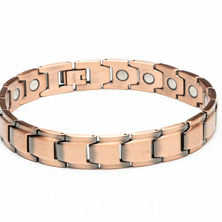 Thick 99.9% Pure Copper Magnetic Bracelet-8.5 for wholesale by Magnehealth