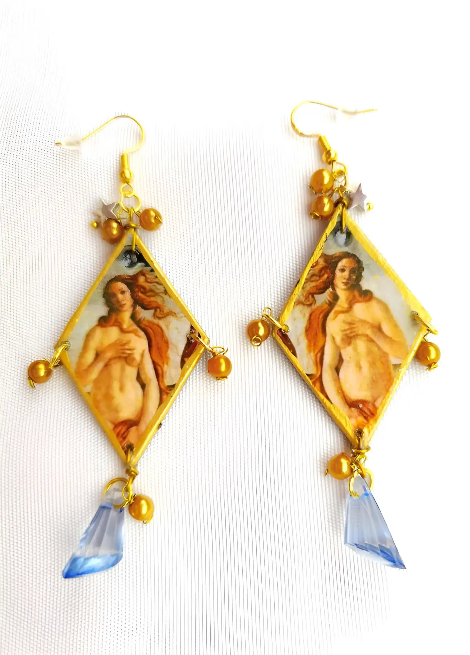 Wild & Free - Wholesale Dangle Earrings - Earrings inspired by Botticelli's iconic painting The Birth0