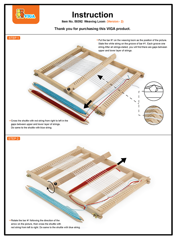 Trade Toys Limited – wholesale Wood toy – Child – Viga Weaving Loom2