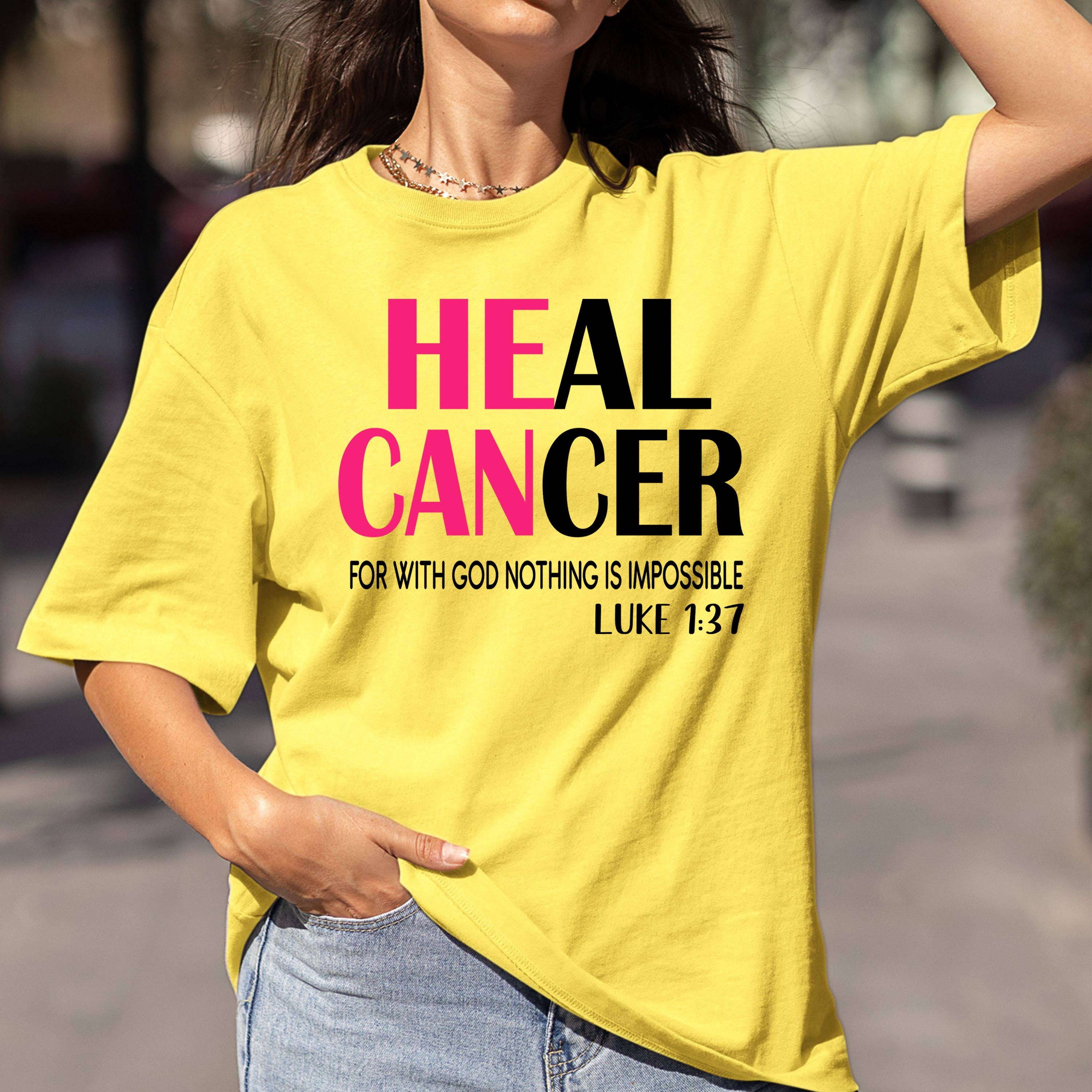 LA Shirt Company - Wholesale T-Shirt (Graphic) - Women's - Heal Cancer - Bella Canvas4