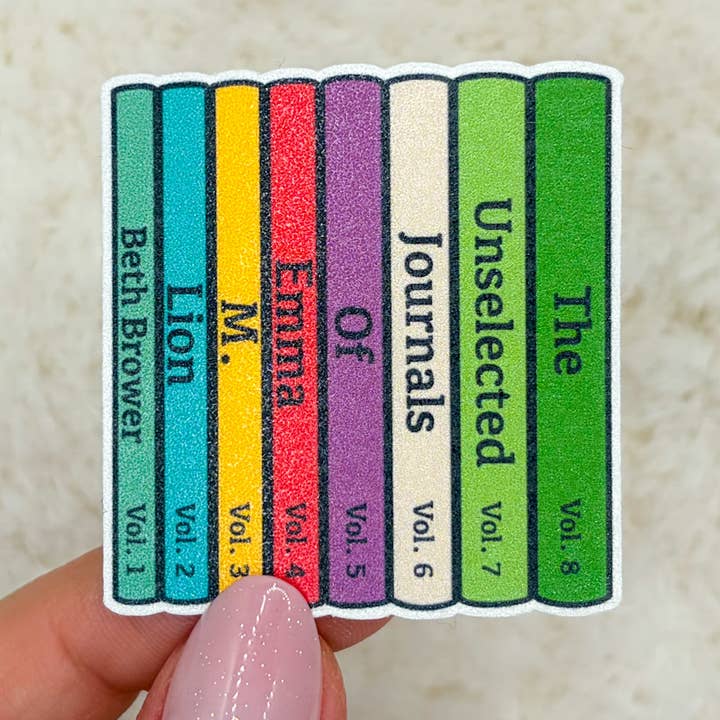 Emma Lion Books Sticker for wholesale by Slik Art and Design