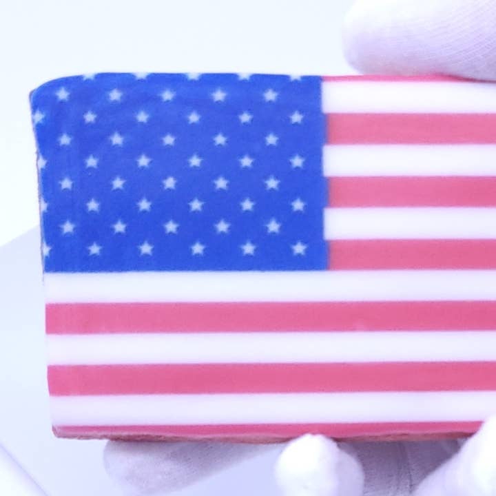Patriotic Flag Royal Iced Cookies for wholesale by Wild Angel Treats, LLC