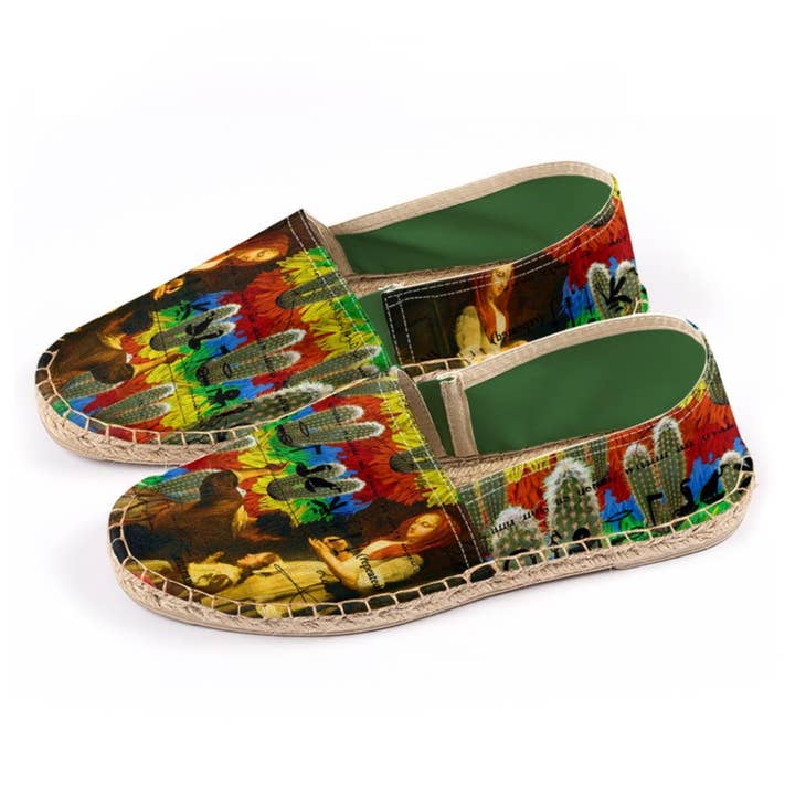AND THIS, IS THE RAINBOW BRUSH CACTUS. II Unisex Espadrilles for wholesale by Bønes and Balløøns